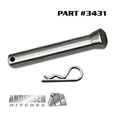 Andersen Rapid Hitch Non-Locking Aluminum Adjustment Rack Pin & Clip #3431 Foto 1 de 4
