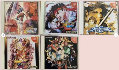 Marvel vs Capcom vs SNK 1 2 Street Fighter 5 Set Lot Games DC Dreamcast JP Ver. - Image 1 of 4
