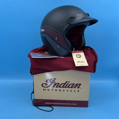 Nuevo - Casco Indian Motorcycle Retro Cara Abierta Con Rayas Talla XL #286962809 Foto 1 de 4