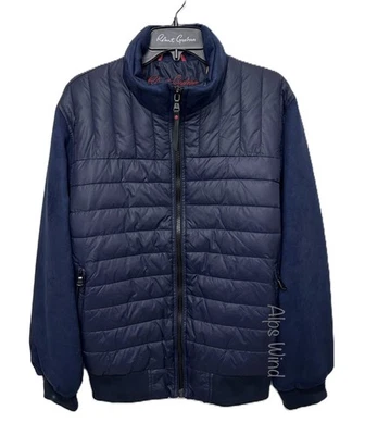 Robert Graham Men's Quilted Bomber Jacket  Navy Size-Medium NWT$298 - Image 1 of 4