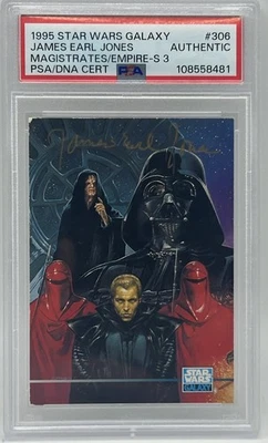 1995 Topps Star Wars Galaxy #306 James Earl Jones Autograph PSA/DNA Authentic - Image 1 of 4