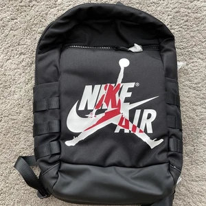 Nike Air Jordan Jumpman Logo Classic Backpack Gym Bag Laptop 9A0257 023 - Picture 1 of 7