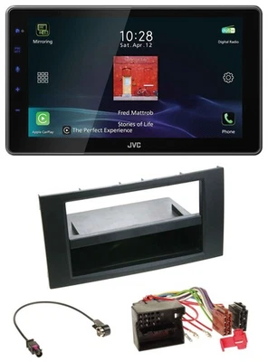JVC DAB MP3 Bluetooth USB Autoradio für Ford Focus Fiesta 04-08 schwarz - Bild 1 von 4