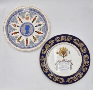 Wedgwood Aynsley Royal Silver Jubilee & Prince Wales, Diana Commemorative Plates - Picture 1 of 9