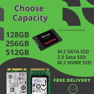 128GB - 256GB - 512GB SSD - 2.5" SATA III - M.2 SATA - M.2 NVMe - Wholesale - Picture 1 of 4