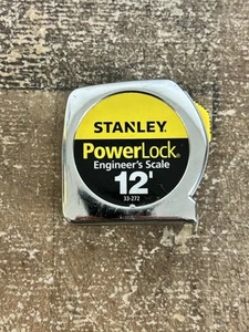 Stanley PowerLock 12’ Engineers Scale Tape Measure 33-272 12’L X 1/2”W - Picture 1 of 7