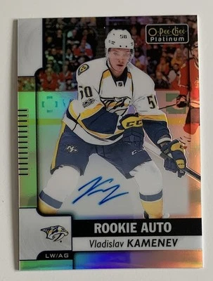 2019-20 O-PEE-CHEE PLATINUM VLADISLAV KAMENEV R-VK ROOKIE AUTO AUTOGRAPH - Image 1 of 2