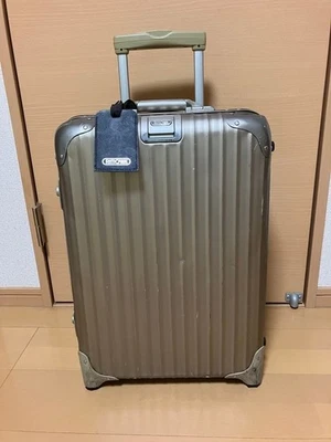 Mala de transporte Rimowa Topas dourada 2 rodas - Imagem 1 de 4