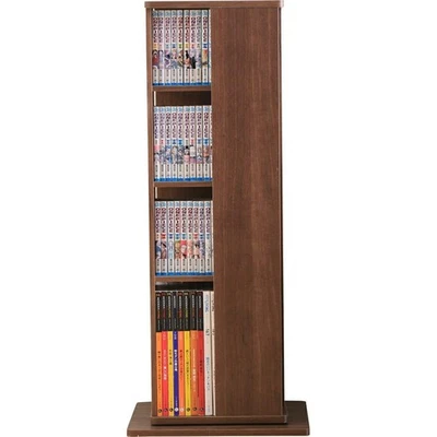Iris Oyama Large Capacity Rotating Bookshelf Storage Rack Slim Shelf Stylis 973 - Image 1 of 4