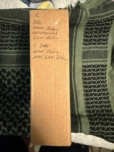 2016-P (Unopened) $1 Proof & Uncir Mark Twain Comm Silver Dollar (2) Coins - Picture 1 of 2