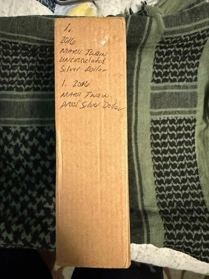 2016-P (Unopened) $1 Proof & Uncir Mark Twain Comm Silver Dollar (2) Coins - Image 1 of 2