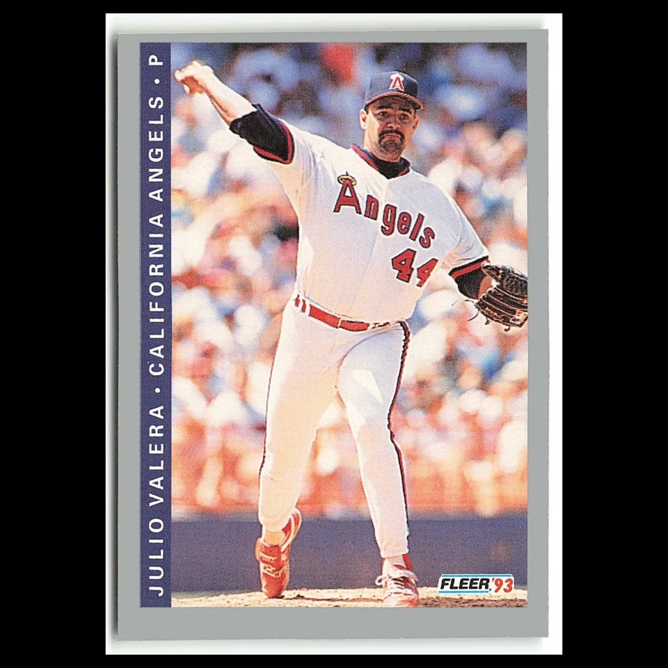 Julio Valera #578 1993 Fleer California Angels Baseball Card MLB NM - Image 1 of 3