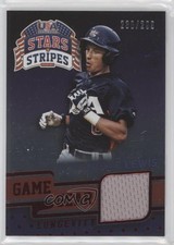 2015 Panini Stars and Stripes Game Gear Longevity Ruby /299 Royce Lewis #85