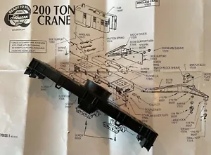 Athearn HO 200 Ton Crane Parts - CHASSIS Part #17002 (1 Piece Molded) NEW - Picture 1 of 4