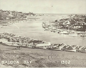"Barcos Isla Balboa Bahía NEWPORT PLAYA DE COLECCIÓN Impresión fotográfica 1477 11"" x 14" - Imagen 1 de 1