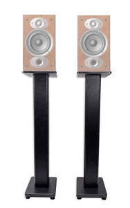 Pair 36" Bookshelf Speaker Stands For Polk Audio RTI A3 Bookshelf Speakers - Picture 1 of 6