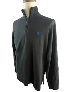 Polo Ralph Lauren Cuello Simulado Algodón Estate Acanalado 1/4 Cremallera Pullover Suéter Pequeño - Imagen 1 de 4