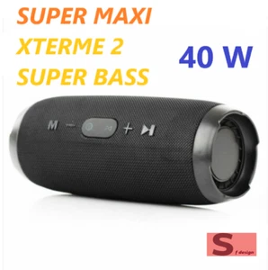 TRAGBARE BLUETOOTH BOX USB MP3 LAUTSPRECHER SMARTPHONE MUSIK FREISPRECHEINRICHTUNG 40 W RMS - Bild 1 von 9
