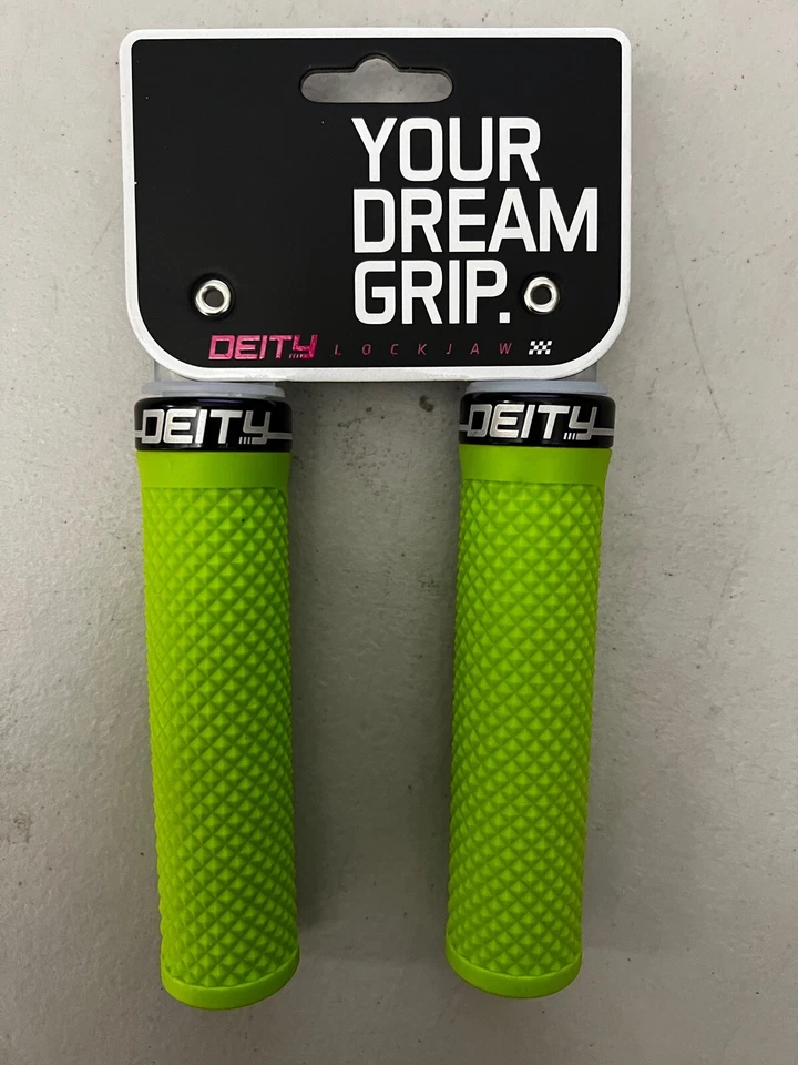 Empuñadura de manillar de bicicleta de montaña Deity Lockjaw 132x32 mm Enduro MTB [Elige color] Foto 1 de 1