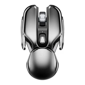Souris sans fil rechargeable polyvalente ergonomique métallique 2,4 GHz neuve - Photo 1/7