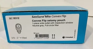 10 Coloplast 18312 SenSura Mio Concave Ostomy Pouch 3/8 to 2" Stoma Exp.2026/10 - Picture 1 of 7