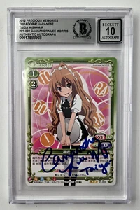 Taiga Aisaka Signed Card Toradora Cassandra Lee Morris Slab Autograph Beckett 68 - Picture 1 of 2