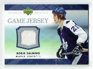 07-08 UD Upper Deck Series One  Borje Salming  Game Jersey (white)  HOF