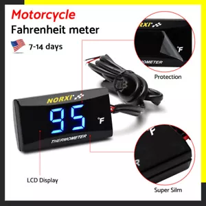 Koso Motorcycle temperature gauge Fahrenheit 32~248℉ NORXI For Suzuki Yamaha - Picture 1 of 8