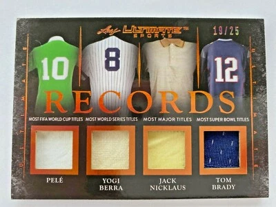 🔥⚽🏈 CAMISETAS USADAS TOM BRADY SUPER BOWL PELE JACK NICKLAUS YOGI BERRA JUEGO ⚾⛳🔥 Foto 1 de 4