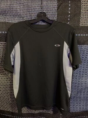 Camisa Champion C9 Para Hombre M Mediana Dúo Camisa Seca Negra Gris Malla Foto 1 de 3