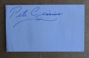 PETE CIMINO SIGNED AUTOGRAPH 3X5 INDEX CARD MLB 1965-66 TWINS 1967 ANGELS - Picture 1 of 1