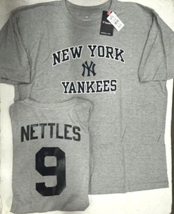 CAMISA JERSEY GRAIG NETTLES YANKEES PARA HOMBRE CON NÚMERO DE NOMBRE GRANDE ALTA NUEVA CON ETIQUETAS - Imagen 1 de 2