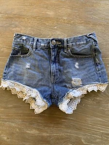 Free People blaue Jeansshorts für Damen Größe 25 - Bild 1 von 7