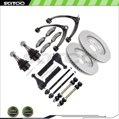 Brazo de control extremo de varilla de amarre con pastilla de rotor de freno para Chevrolet Silverado 1500 07-13 Foto 1 de 4