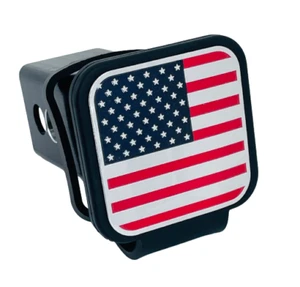 Hitch Cover Plug Cap 3" x 3" Rubber American Flag for 2" Receiver - Patriotic - Bild 1 von 4