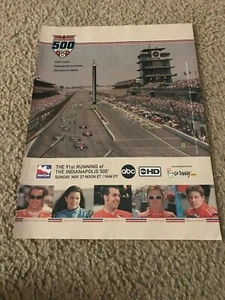 2007 INDY 500 Poster Print Ad MARCO ANDRETTI DANICA PATRICK DAN WHELDON HORNISH - Picture 1 of 1