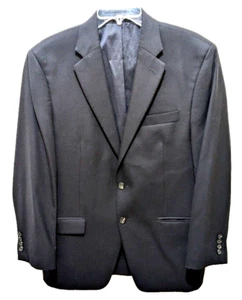 VTG Lauren Ralph Lauren Business Blazer  Size 42R  Navy Wool  Preppy Academia - Picture 1 of 14