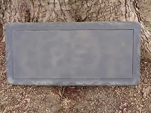Plain bench top concrete .150 plastic mold garden bench mould 31" x 14" x 2.5" - Picture 1 of 5