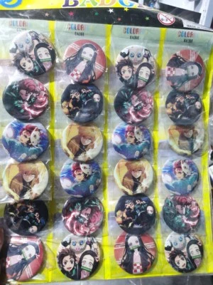 24 piezas Broches de dibujos animados Anime Solapa Prendedores Insignia en Mochila Accesorios 55 mm Foto 1 de 4