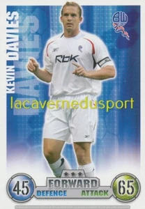 079 KEVIN DAVIES # BOLTON WANDERERS TOPPS PREMIER LEAGUE 2007 2008 MATCH ATTAX - Picture 1 of 1