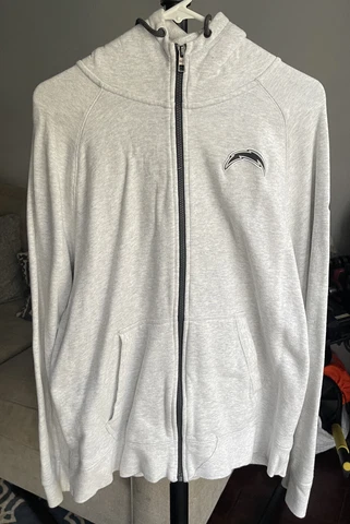Nike LA Chargers White Jacket 803369-051 XL Cover