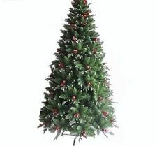 Pine Cone Christmas Tree Red Green White Colored Home Office Holiday Decorations