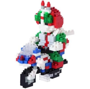 Kawada Nanoblock NBTN_008 Masked Rider V3 & Hurricane 360pcs - Picture 1 of 2