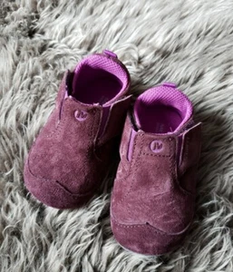 Merrell Jungle Moc Baby size 4m Berry Leather  - Picture 1 of 4