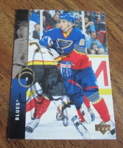 Tarjeta coleccionable Doug Lidster autografiada firmada 1994-95 Upper Deck #400 NHL Blues - Imagen 1 de 3