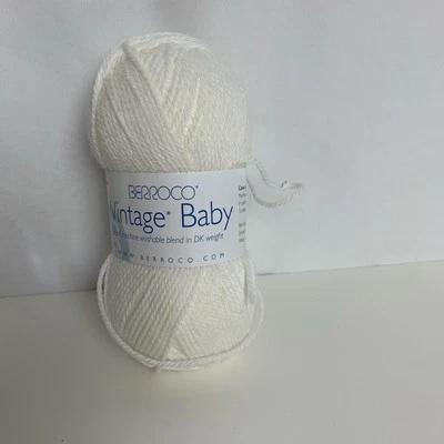 Berroco Vintage Baby Yarn 1 Skein White Knitting NWOT - Image 1 of 3