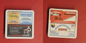 Azzurro Eis Cafe Freiberg Werbung Brauerei Bierdeckel Bier - Bild 1 von 1