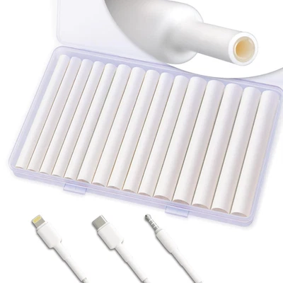 Guaina Termorestringente Bianca, Rapporto 3:1, 6,4 Mm/7,9 Mm/9,5 Mm, Tubo Termor - Immagine 1 di 4