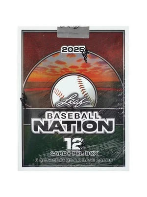 2025 LEAF BASEBALL NATION HOBBY BOX - BRAND NEW - FAST FREE SHIPPING 🔥🔥🔥