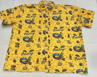 Pittsburgh Pirates Hawaiian Luau Shirt SGA Size Adult XL 7/1/23 - Image 1 of 4